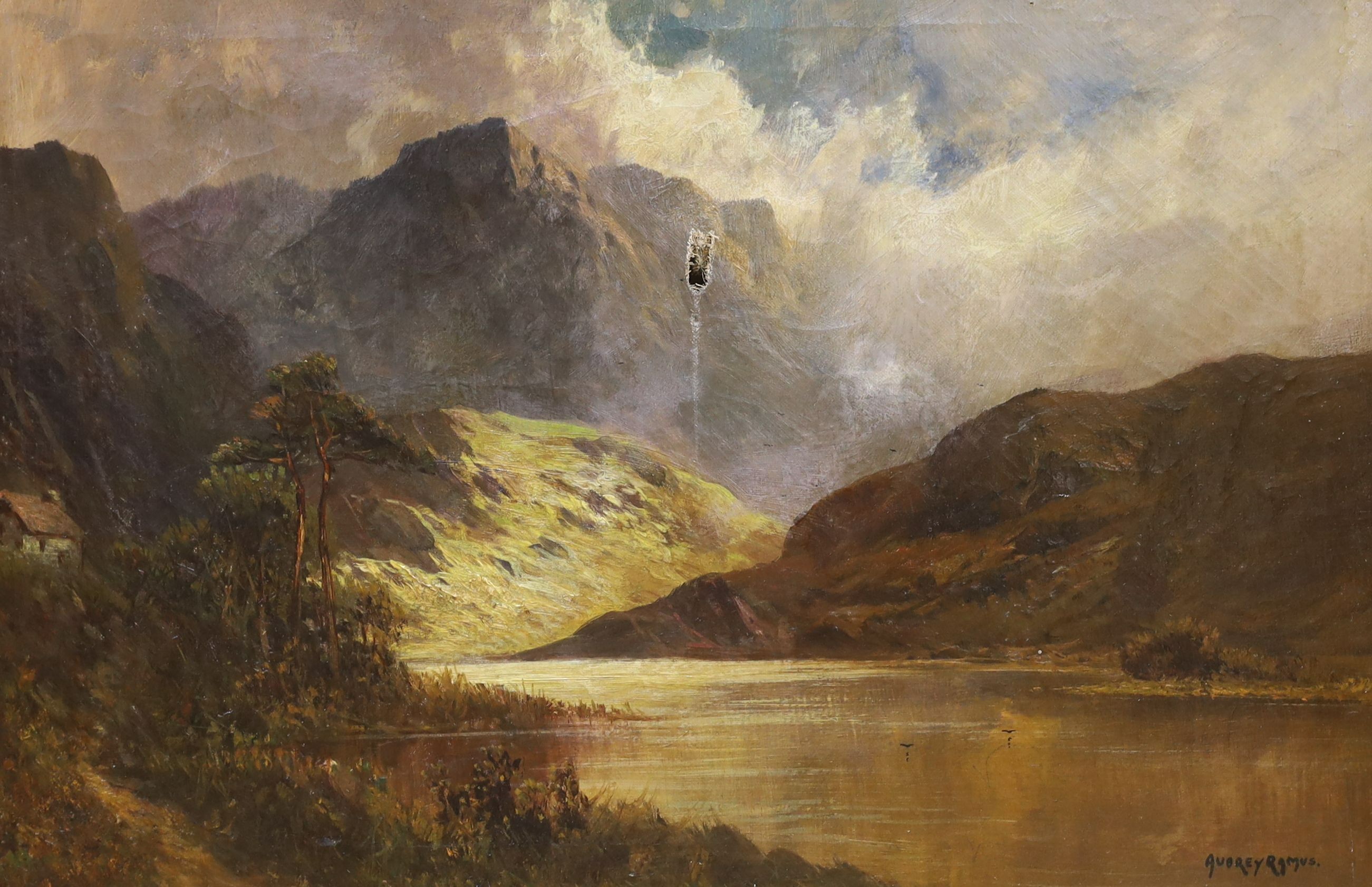 Aubrey Ramus (1895-1950), pair of oils on canvas, Loch scenes, signed, 40 x 60cm (one a.f.)